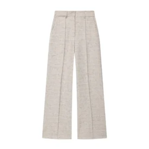 2025 Autumn New Women's Commuting Trousers Versatile Mid-Waist Straight Regular Print Casual image 1