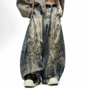 Embroidered Distressed Jeans product image 1