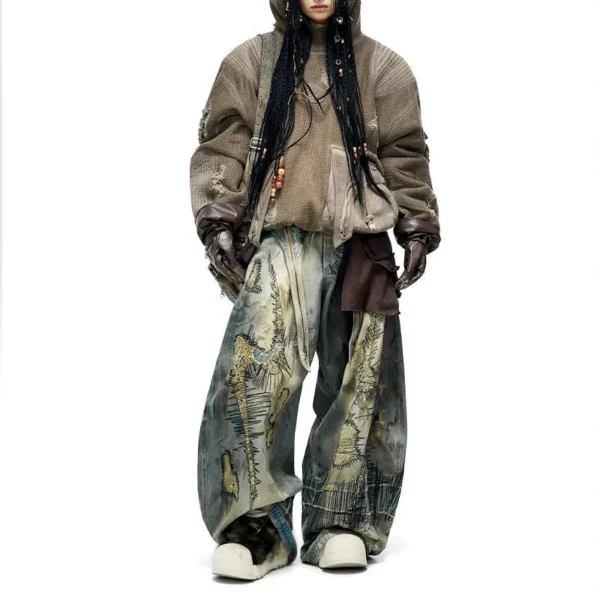 Embroidered Distressed Jeans product image 2