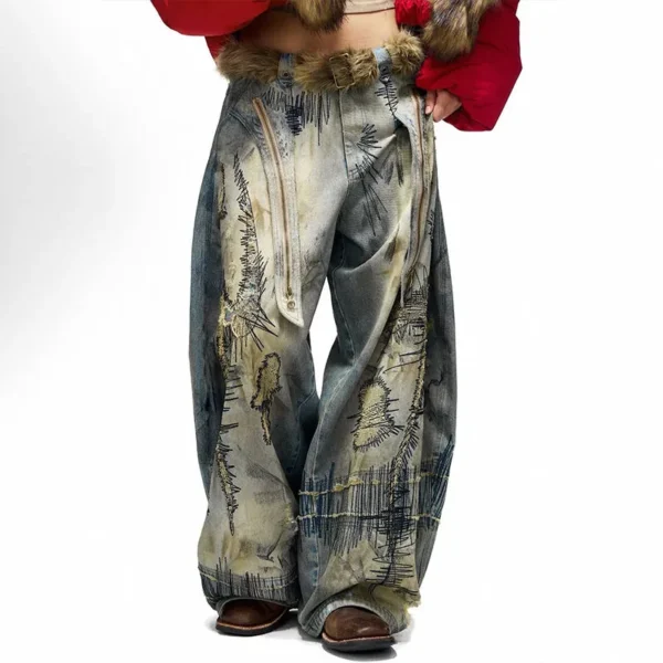 Embroidered Distressed Jeans product image 4