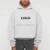 500 GSM Boxy Blank Hoodie | StitchQuote image 04 500 GSM Boxy Blank Hoodie product image 4