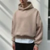 Wholesale Quality 500Gsm Plain Heavyweight Blank Men's Hoody Oversized Customize Pullover Wholesale Quality 500Gsm Plain Heavyweight Blank Men's Hoody Oversized Customize Pullover image 2