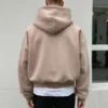 Wholesale Quality 500Gsm Plain Heavyweight Blank Men's Hoody Oversized Customize Pullover Wholesale Quality 500Gsm Plain Heavyweight Blank Men's Hoody Oversized Customize Pullover image 3