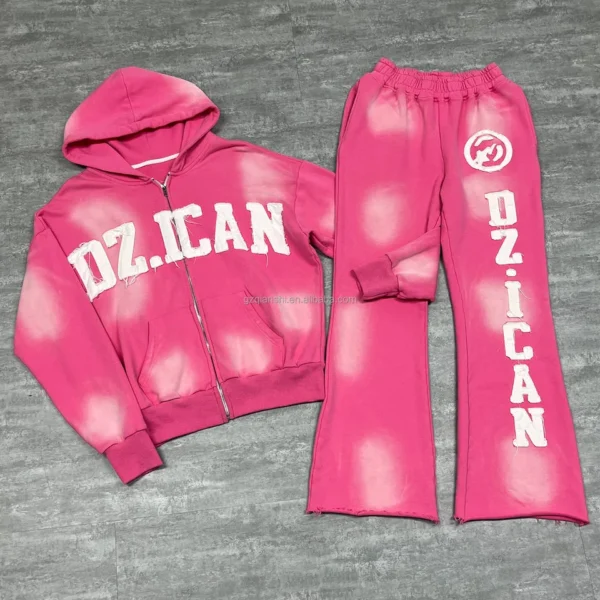 Acid Wash Hooded Sweatsuit | StitchQuote image 01 Acid Wash Hooded Sweatsuit product image 1