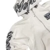 Custom Logo White Heavyweight Streetwear Cropped Embroidery Zip up Sweatpants and Hoodie Custom Logo White Heavyweight Streetwear Cropped Embroidery Zip up Sweatpants and Hoodie image 5