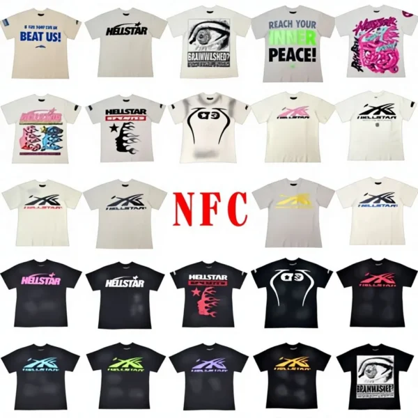Animal Hell Star NFC Series Print Japan Style Men's Tank Tops 100% image 1
