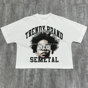 Custom Boxed Designer Shirt High Quality 100% Cotton Cropped t Shirt Manufacturer Custom Boxed Designer Shirt High Quality 100% Cotton Cropped t Shirt Manufacturer image 1