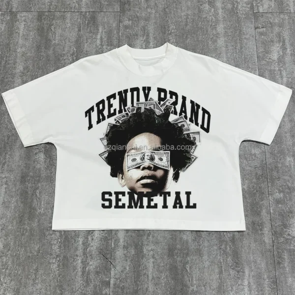 Custom Boxed Designer Shirt High Quality 100% Cotton Cropped t Shirt Manufacturer Custom Boxed Designer Shirt High Quality 100% Cotton Cropped t Shirt Manufacturer image 1