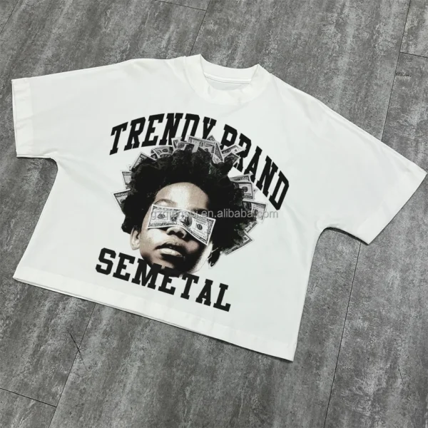 Custom Boxed Designer Shirt High Quality 100% Cotton Cropped t Shirt Manufacturer Custom Boxed Designer Shirt High Quality 100% Cotton Cropped t Shirt Manufacturer image 2