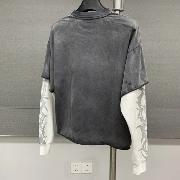 Custom Screen Print Men Boxy T Shirt 300gsm Cotton Washed Tshirt Streetwear Custom Screen Print Men Boxy T Shirt 300gsm Cotton Washed Tshirt Streetwear image 2