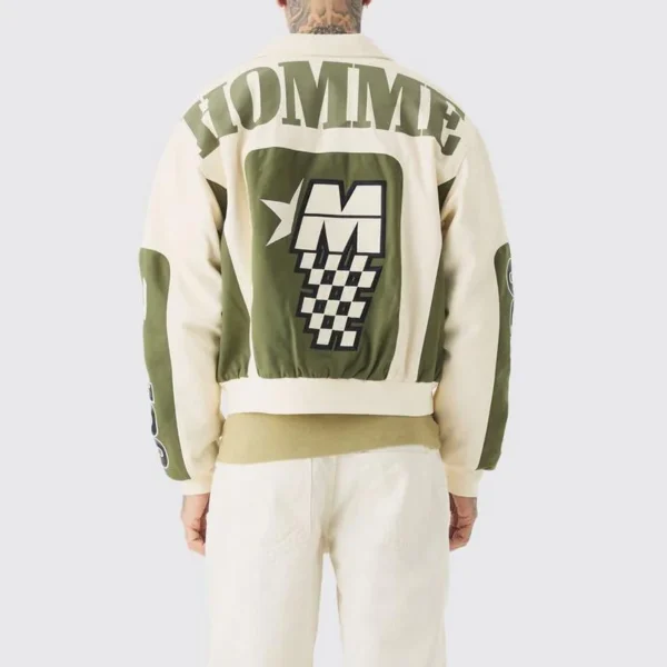 Wool Letterman Jacket image 02 | StitchQuote Wool Letterman Jacket product image for private label streetwear manufacturing, view 2