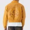 Leather Chenille Varsity Jacket image 03 | StitchQuote Leather Chenille Varsity Jacket product image for private label streetwear manufacturing, view 3