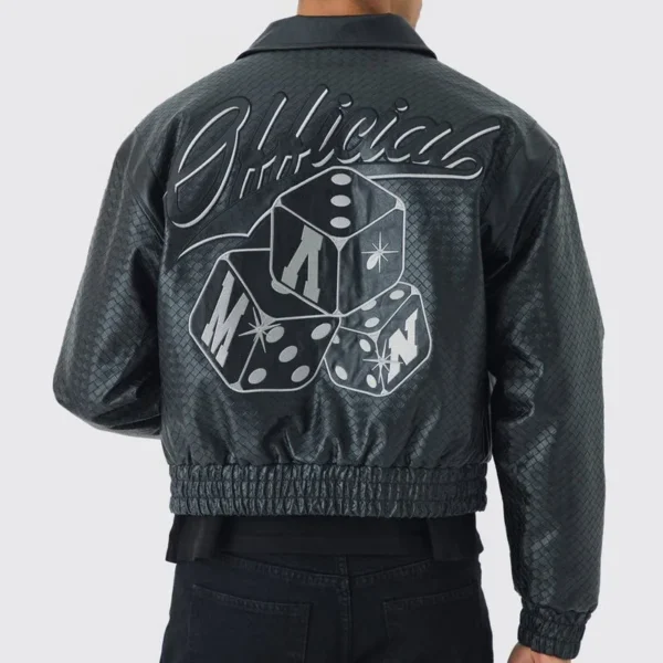 Leather Chenille Varsity Jacket image 04 | StitchQuote Leather Chenille Varsity Jacket product image for private label streetwear manufacturing, view 4