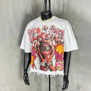 Custom High Quality Cotton Vintage Acid Wash Boxy Graphics Cropped T Shirt Custom High Quality Cotton Vintage Acid Wash Boxy Graphics Cropped T Shirt image 1