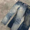 Custom High Quality Vintage Wash Boot Cut Jeans Hip Hop Hip image 3