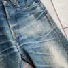 Custom High Quality Vintage Wash Cotton Distressed Raw Indigo Japanese Selvedge Custom High Quality Vintage Wash Cotton Distressed Raw Indigo Japanese Selvedge image 3
