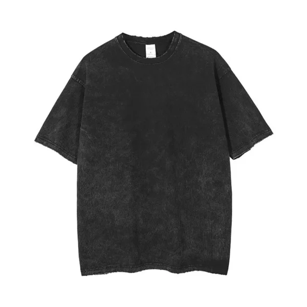 Vintage Wash Oversized T-Shirt product image for private label streetwear manufacturing, view 2