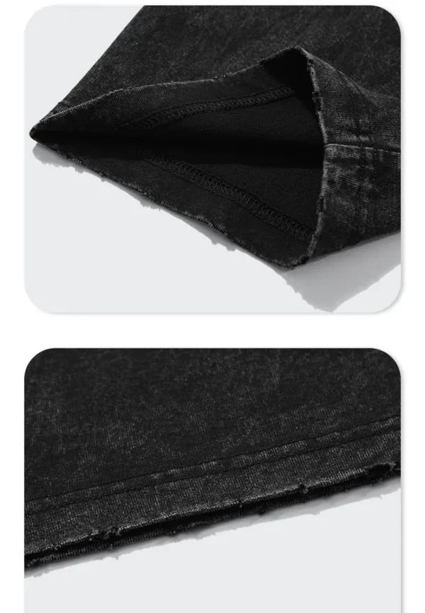 Vintage Wash Oversized T-Shirt product image for private label streetwear manufacturing, view 4