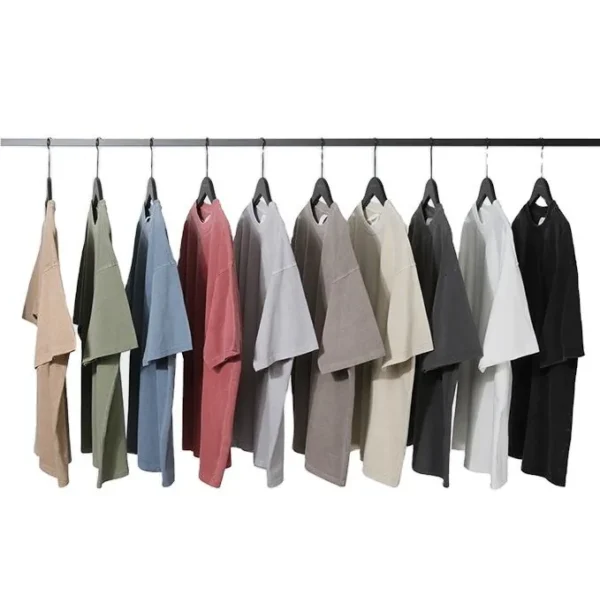 Vintage Wash Embroidered T-Shirt product image for private label streetwear manufacturing