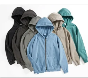 Acid Wash Zip Up Hoodie product image 1