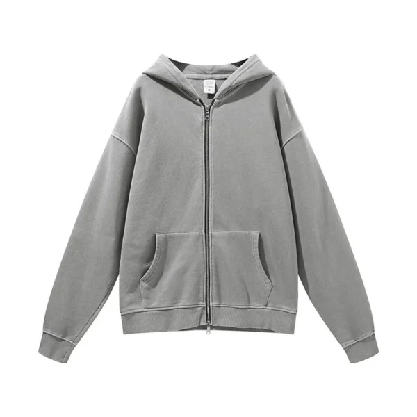 Acid Wash Zip Up Hoodie | StitchQuote image 02 Acid Wash Zip Up Hoodie product image 2