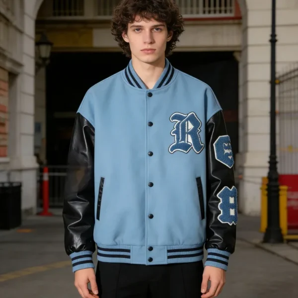 Streetwear Varsity Jacket product image for private label streetwear manufacturing