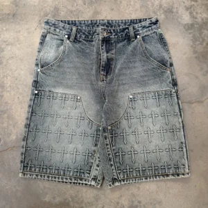 Acid Wash Denim Jorts | StitchQuote image 01 Acid Wash Denim Jorts product image 1