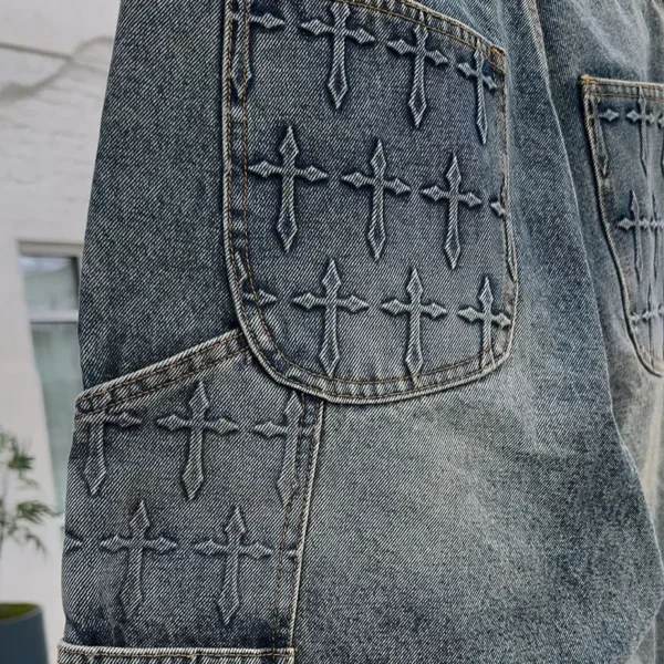 Acid Wash Denim Jorts | StitchQuote image 04 Acid Wash Denim Jorts product image 4