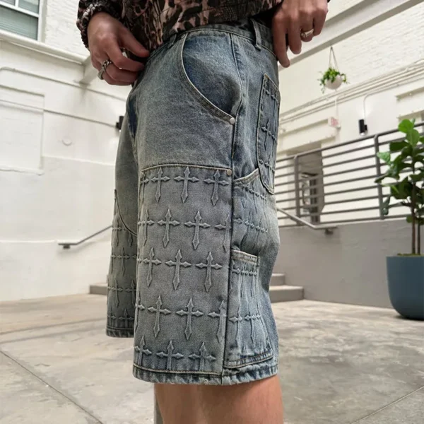 Acid Wash Denim Jorts | StitchQuote image 06 Acid Wash Denim Jorts product image 6