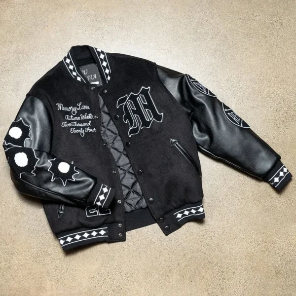 Plus Size Varsity Jacket product image for private label streetwear manufacturing