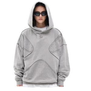 Stonewashed French Terry Hoodie image 01 | StitchQuote Stonewashed French Terry Hoodie product image for private label streetwear manufacturing