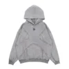 Stonewashed French Terry Hoodie product image for private label streetwear manufacturing, view 3