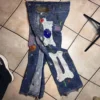 Custom Men's Stonewashed Acid Denim Boyfriend Distressed Streetwear Ripped Hiphop Faded Custom Men's Stonewashed Acid Denim Boyfriend Distressed Streetwear Ripped Hiphop Faded image 2