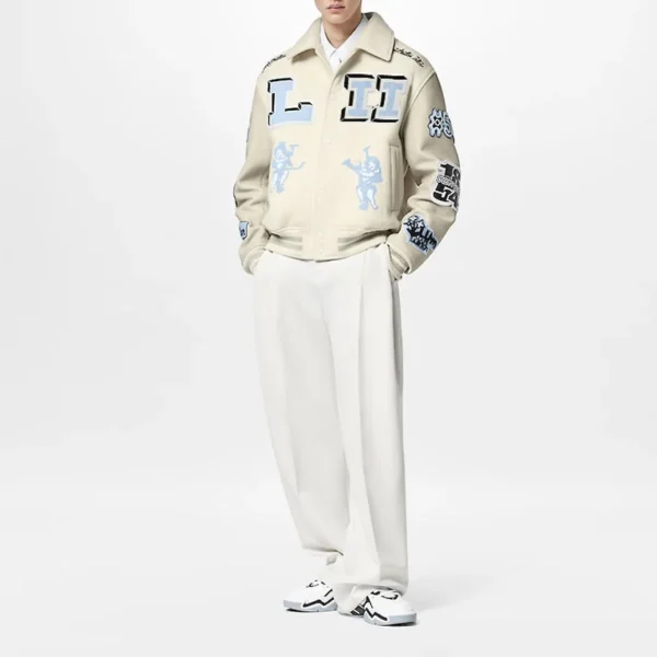 Custom Men's Vintage Baseball Letterman Jacket image 05 | StitchQuote Custom Men's Vintage Baseball Letterman Jacket product image for private label streetwear manufacturing, view 5