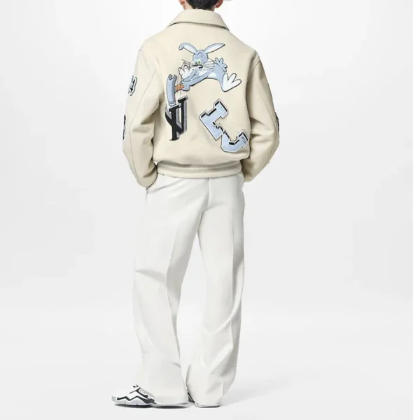 Custom Men's Vintage Baseball Letterman Jacket image 06 | StitchQuote Custom Men's Vintage Baseball Letterman Jacket product image for private label streetwear manufacturing, view 6