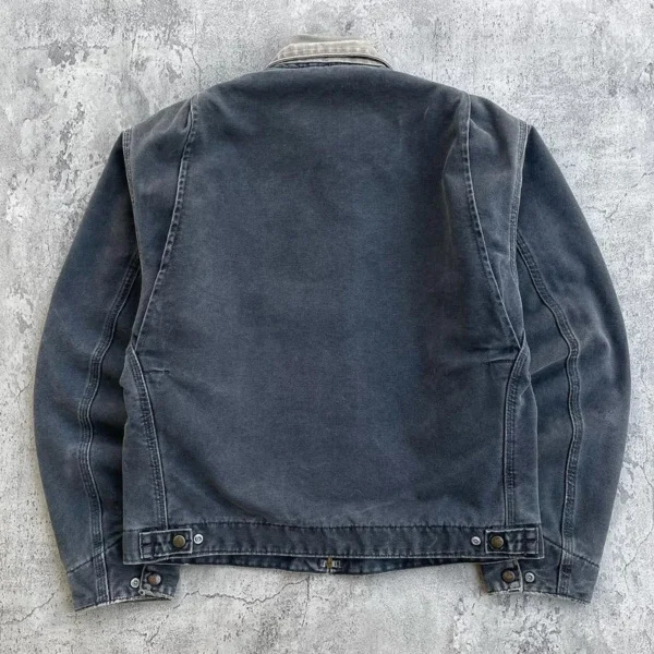 Vintage Zip Up Work Jacket image 05 | StitchQuote Vintage Zip Up Work Jacket product image for private label apparel manufacturing, view 5