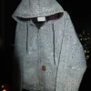 Rhinestone Zip Denim Jacket product image 4