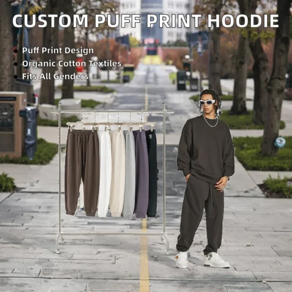 Puff Print Crewneck Sweatshirt | StitchQuote image 03 Puff Print Crewneck Sweatshirt product image 3