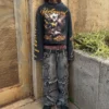 Custom Streetwear Distressed Long Sleeve T-shirt Oversized Acid Wash Graphic Boxy Cropped Custom Streetwear Distressed Long Sleeve T-shirt Oversized Acid Wash Graphic Boxy Cropped image 2
