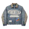 Sun Faded Zipper Denim Jacket | StitchQuote image 02 Sun Faded Zipper Denim Jacket product image 2