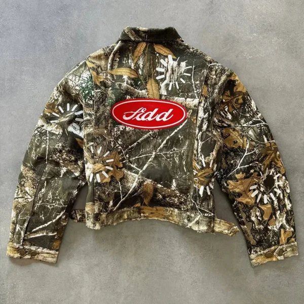 Custom Vintage Acid Wash Oversized Denim Jacket for Men Sun Faded Full Custom Vintage Acid Wash Oversized Denim Jacket for Men Sun Faded Full image 2