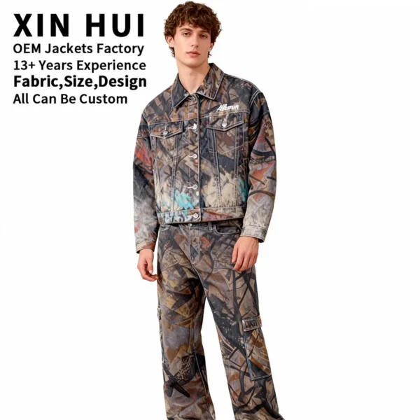 Graffiti Denim Jacket and Jeans Set product image 2