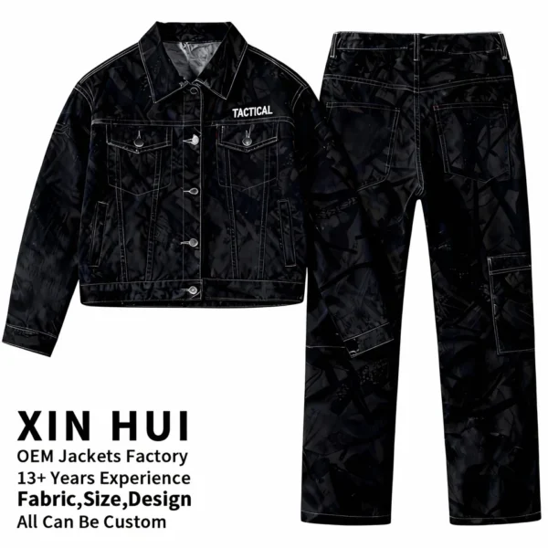Graffiti Denim Jacket and Jeans Set product image 3