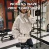 Custom Women's Casual Knee Long Sleeve Stand Neck Tops Shorts Dot Print image 3