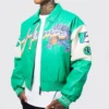 Customizable Men's College Baseball Varsity Jacket product image for private label streetwear manufacturing