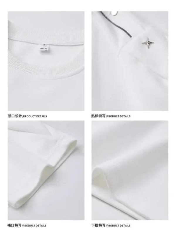 Vintage Streetwear T-Shirt product image for private label streetwear manufacturing, view 2