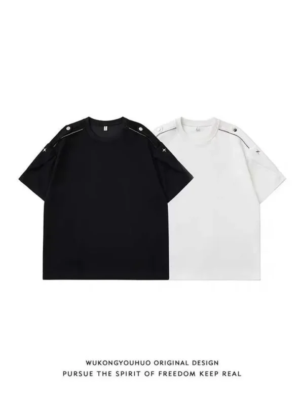 Vintage Streetwear T-Shirt product image for private label streetwear manufacturing, view 3