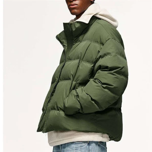 Winter Puffer Jacket product image for private label apparel manufacturing, view 6