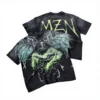 Designs Custom Men's Streetwear with Vintage Distressed Stone-washed Print T-shirts Made Designs Custom Men's Streetwear with Vintage Distressed Stone-washed Print T-shirts Made image 1