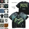 Designs Custom Men's Streetwear with Vintage Distressed Stone-washed Print T-shirts Made Designs Custom Men's Streetwear with Vintage Distressed Stone-washed Print T-shirts Made image 5
